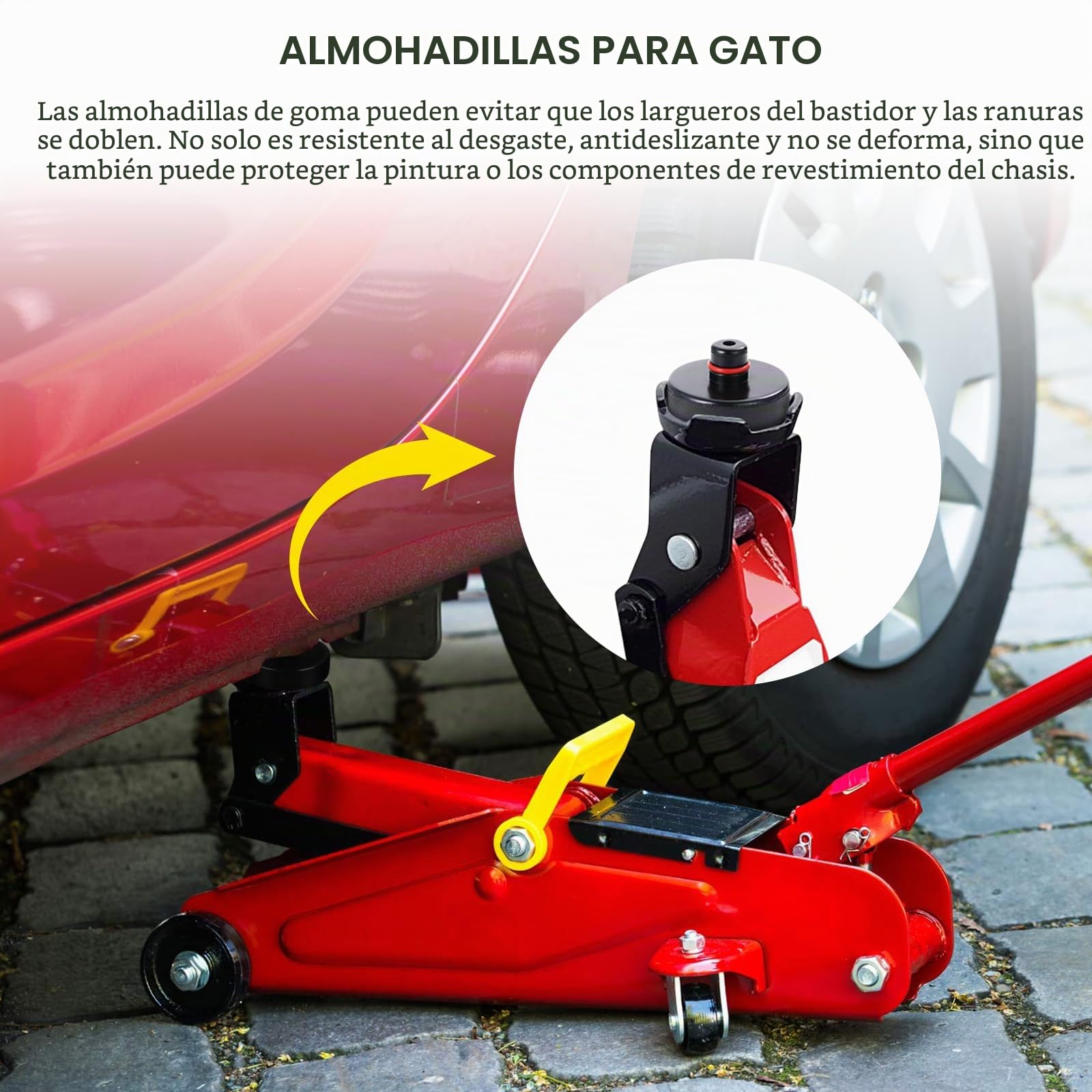 Almohadillas de gato para Tesla Model 3/Y/S/X, almohadilla de gato de elevación compatible con Tesla Model 3/S/X/Y, almohadilla de gato de goma apta para Tesla con bolsa de almacenamiento (QJDD