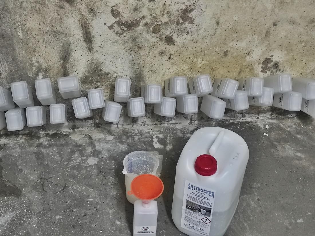 Verkieselung Komplett System - dauerhafte Horizontalsperre für innen und außen - "SILITROCKEN" 25 L + 15 Behälter