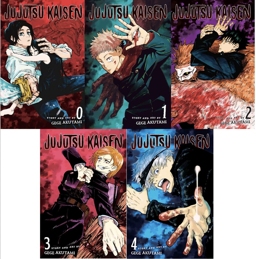 Jujutsu Kaisen Vol. 0-4 Collection (0,1,2,3,4) 5 Book Bundle Set