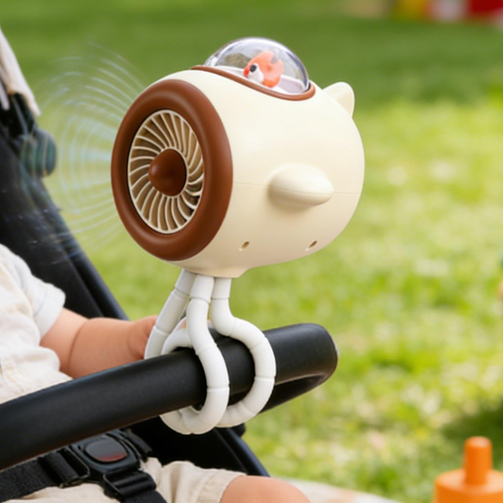 Ventilador para Carrito | 3 Velocidades Orientable,Ventilador Portátil para Silla de Paseo - para Adolescentes Adultos Viajeros Verano Playa Casa Parque Compras Camping