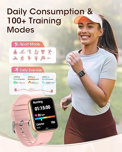 Miniatura 5 de Relojes inteligentes para mujer, reloj de seguimiento de actividad física para iPhone Android, monitor de sueñofrecuencia cardíacaspO2presión