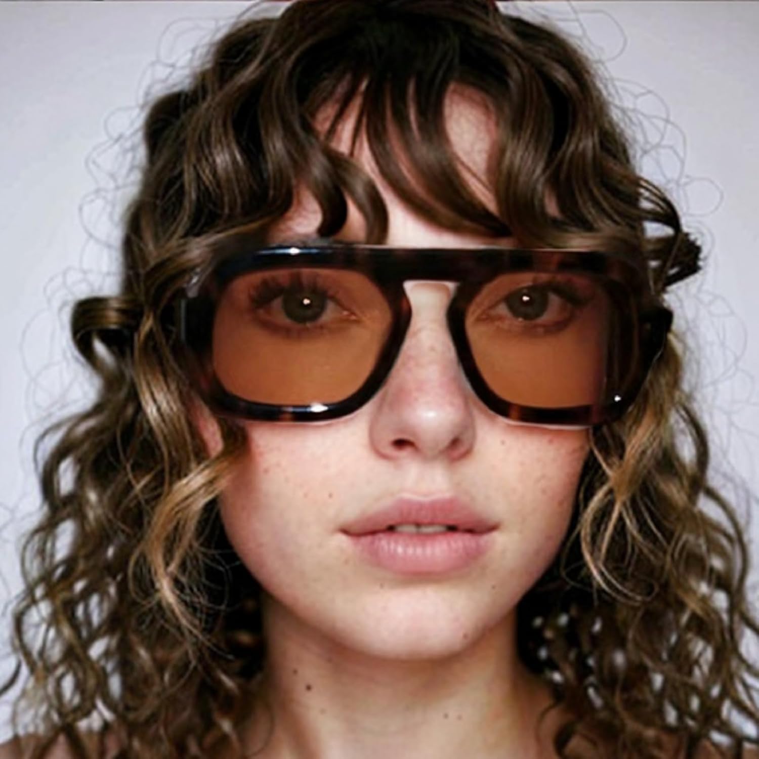 Retro Square Sunglasses Women Fashion Gradient Shades UV400 Men Punk Blue Green Sun Glasses N47 - Image 3