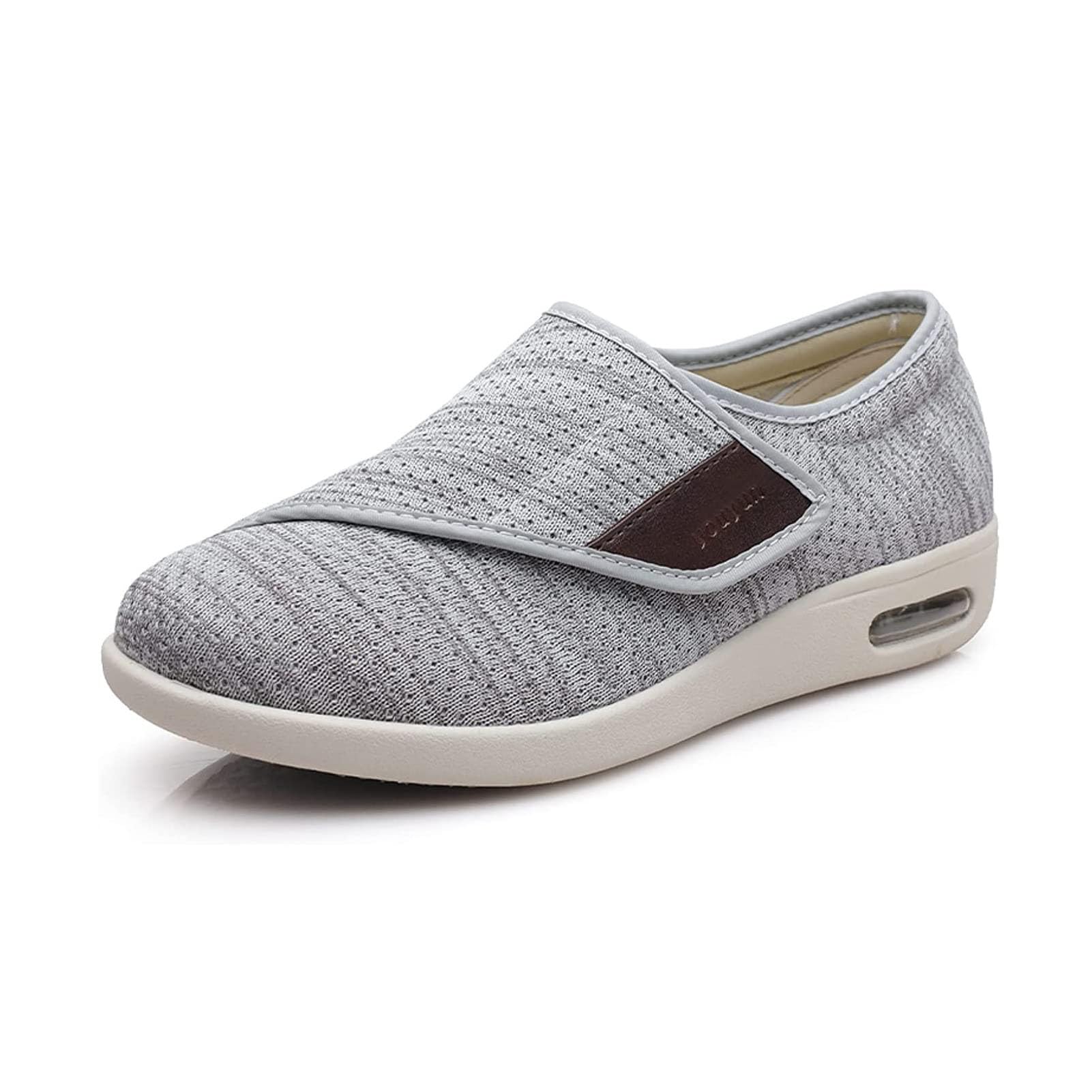 Calzado Hinchado para Artritis Diabética, Zapatos para Diabéticos para Pies Hinchados, Zapatos Ortopédicos Diabéticos Edema Piel Zapatos Ancianos Pies, Negro