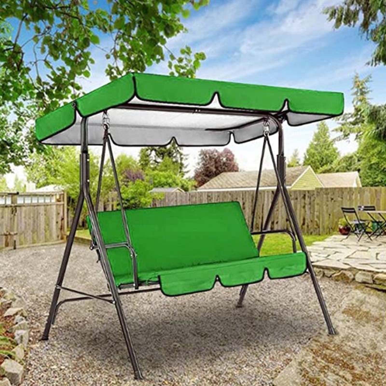 Set Copertura Per Sedia A Dondolo Da Giardino 3 Posti - Impermeabile, Antivento E Resistente Ai Raggi UV - Foto 9