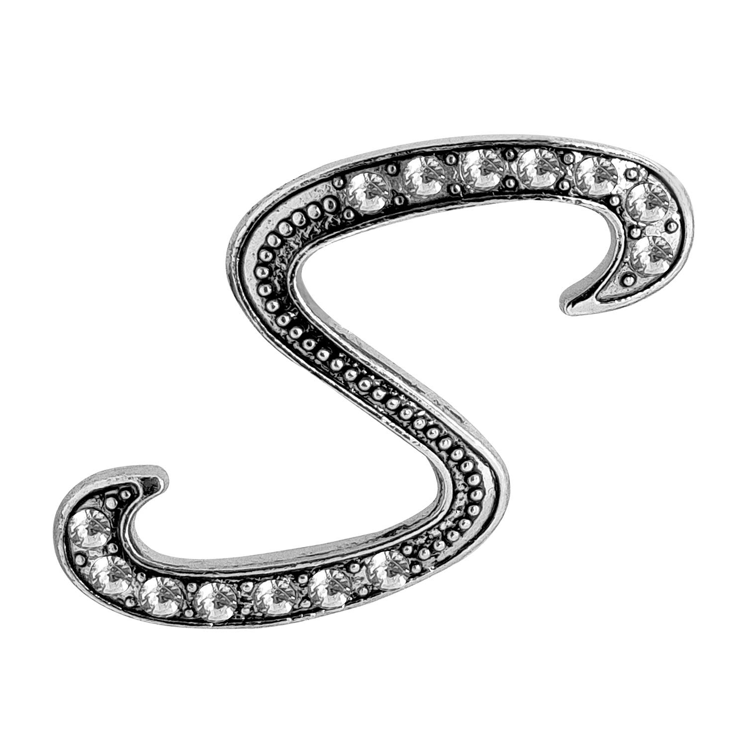 FURE S Initial Metal Brooch (Antique Rhodium) for Men & Women (B08CB6JWCJ) Amazon Price History, Amazon Price Tracker