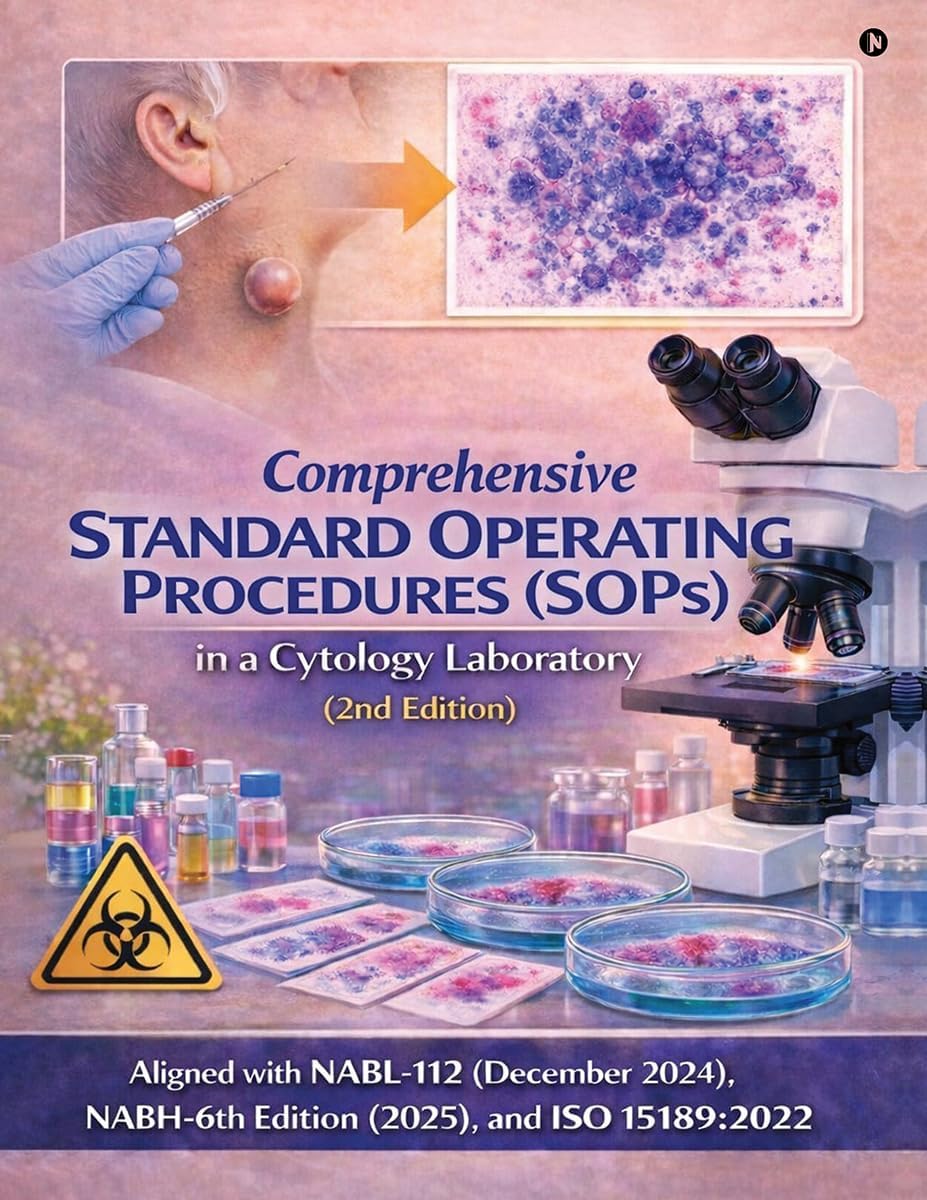 Comprehensive Standard operating procedures (SOPs) in a Cytology laboratory (2nd edition): Aligned with NABL-112 (December 2024), NABH 6th Edition (2025), and ISO 15189