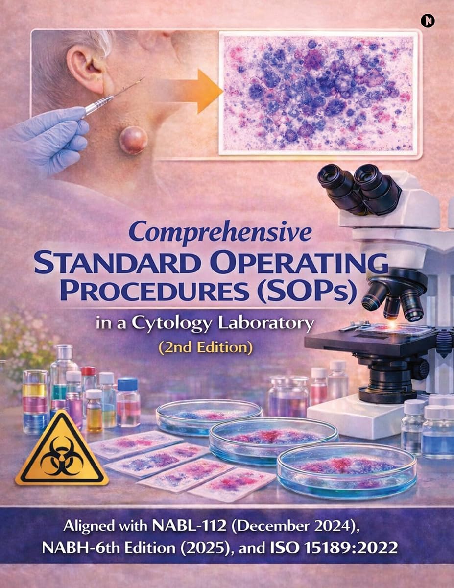 Comprehensive Standard operating procedures (SOPs) in a Cytology laboratory (2nd edition): Aligned with NABL-112 (December 2024), NABH 6th Edition (2025), and ISO 15189:2022