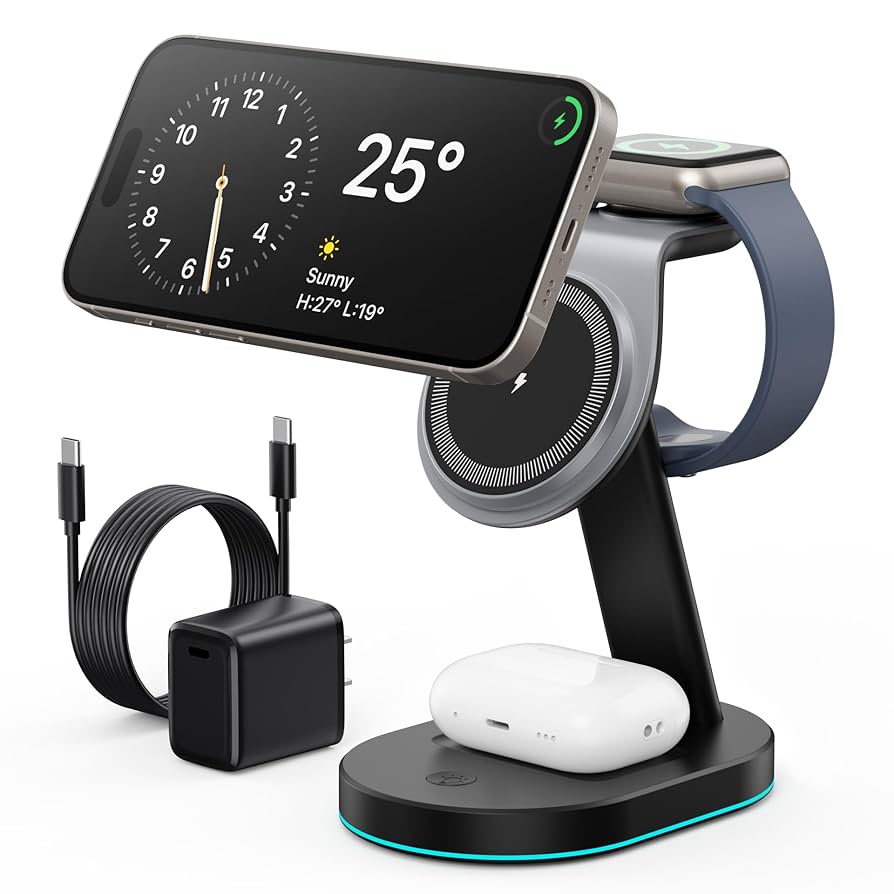 その他 CHARGE PRO3-in-1Wireless Charger MagSafe Belkin BOOSTCHARGE PRO 3 in 1 Wireless Charger with MagSafe