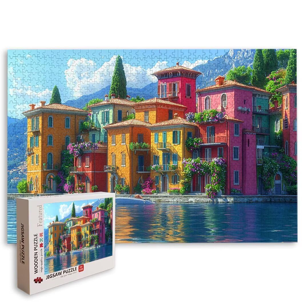 Puzzle Italia, Puzzle 2000 Piezas, Rompecabezas, Regalo Mujer, Decor -8486