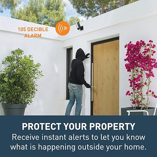 Miniatura 2 de Netatmo Cámara de seguridad inteligente para exteriores con sirena de 105 dB y WiFi  Envía alertas a tu teléfono inteligente  Detección de reflector