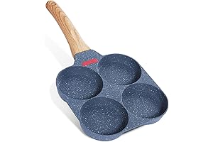 mylifeunit Aluminum 4-Cup Egg Frying Pan: Master the Art of Breakfast