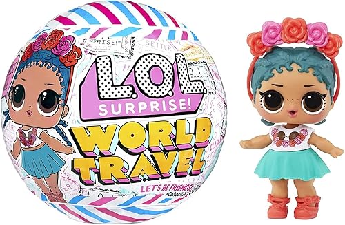 L.O.L. Surprise! World Travel™ Muñecas con 8 sorpresas, incluyendo muñeca, moda y accesorios temáticos de viaje, gran regalo para niñas de 4 años en