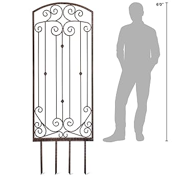 Amazon.com : H Potter Trellis Garden Large Wrought Iron