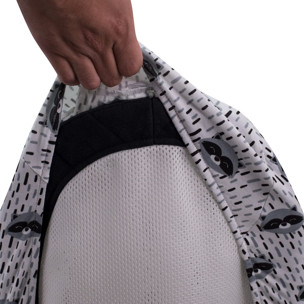 JYOKO Kids Cubre Funda para Hamaca, Compatible con BabyBjörn Balance, Balance Soft y Bliss, Uso sobre La Funda Original (Raccoon, ALGODÓN)
