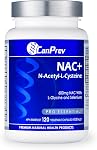 CanPrev NAC+ Supplément N-Acétyl-L-Cystéine, 120 Capsules Végétaliennes, Approvisionnement de 120 Jours - 600mg NAC avec L-Glycine & Sélénium - Favorise un Niveau de Glutathion Sain, Soutien Immunitaire, Fonction Hépatique & Équilibre Oxydatif