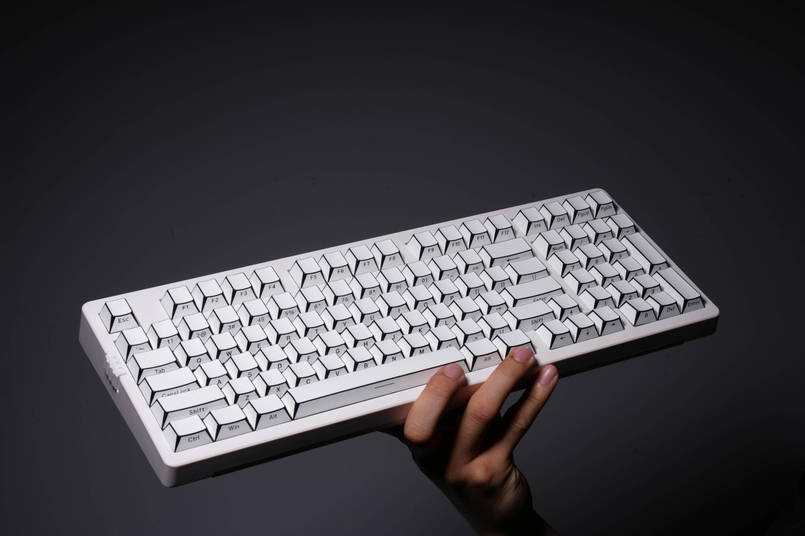 Amazon.com: ZORNHER ZH980 Mechanical Keyboard Wireless,95% White