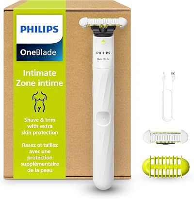 Philips OneBlade Intimate Hybrid Trimmer and Shaver for Pubic Grooming