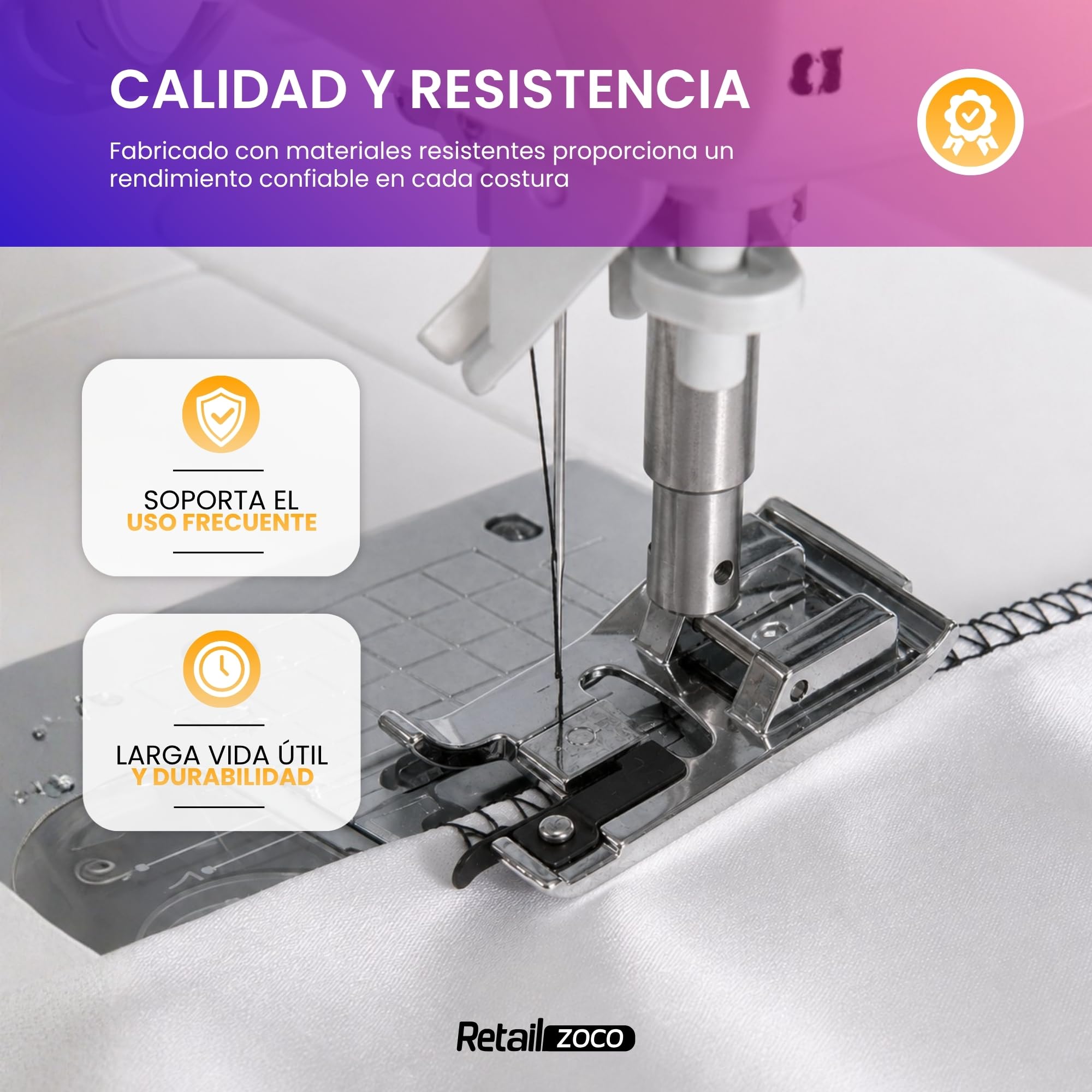 Sewing Machine Presser Foot, Overlock Overlock Presser Foot, Sewing Foot, Universal Presser Foot, Compatible with Alpha, Singer, Brother, Janome, Elna, Juki, Straight Stitch Machines — Amazon image 6