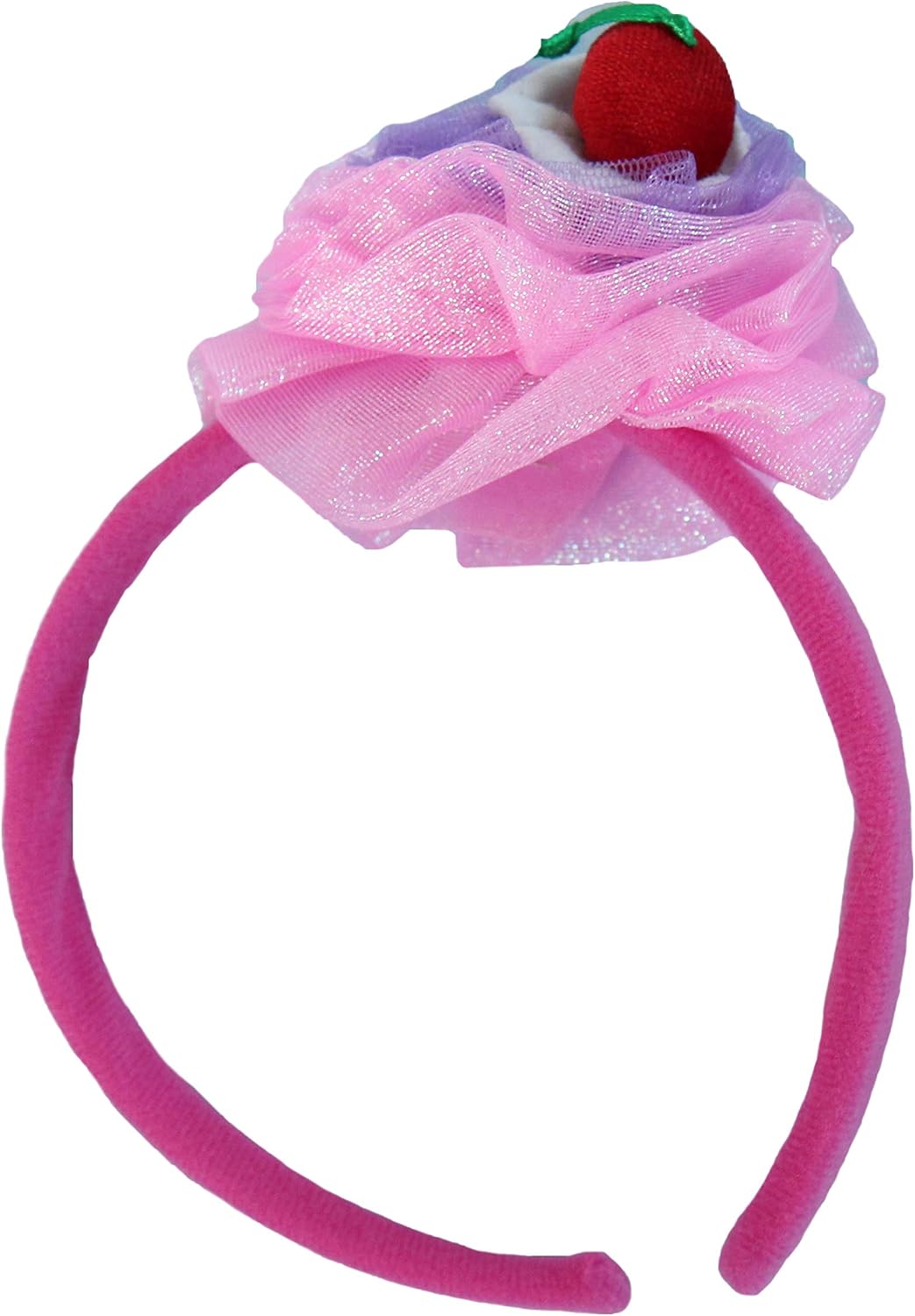 Making Believe Pink Ribbon Cupcake Headband