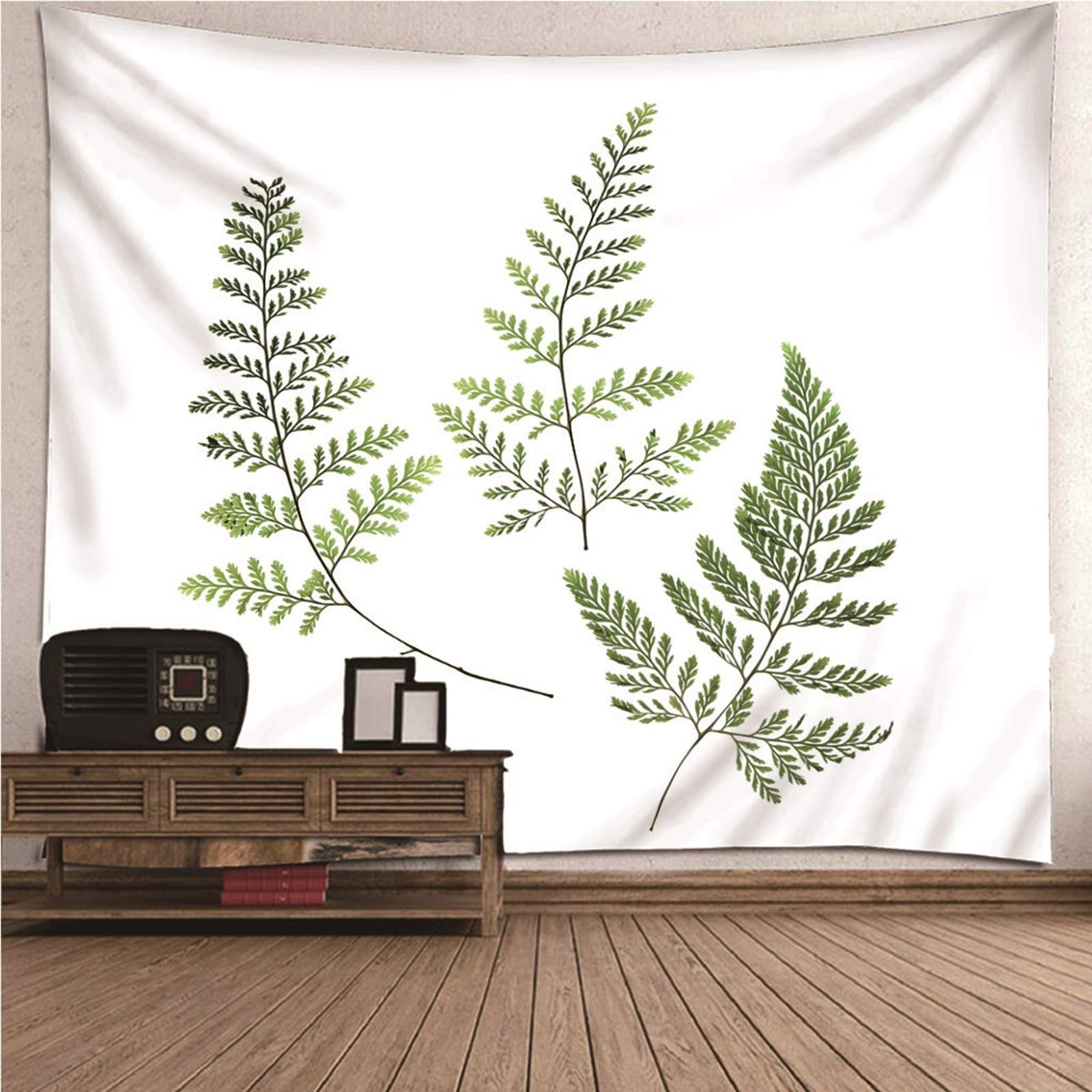 Aeici Tapiz Pared, Tela Pared Decoracion Planta De Hojas Verdes Tapiz para Colgar Pared(240X220Cm)