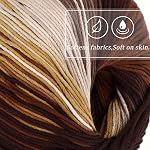 Healifty Fil de coton au Crochet progressif 145 Fils de tricotage doux pour les tailleurs de Diy Écharpes Chapeaux Châles et Blankets Fournitures artisanales