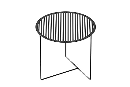 Indian Decor 49992 Premium Round Coffee Table/Center Table/Bedside Table/Side Table/Corner Table Living Room Small Table Small Square Table - Black (40x40x 40 cm) Made in India !