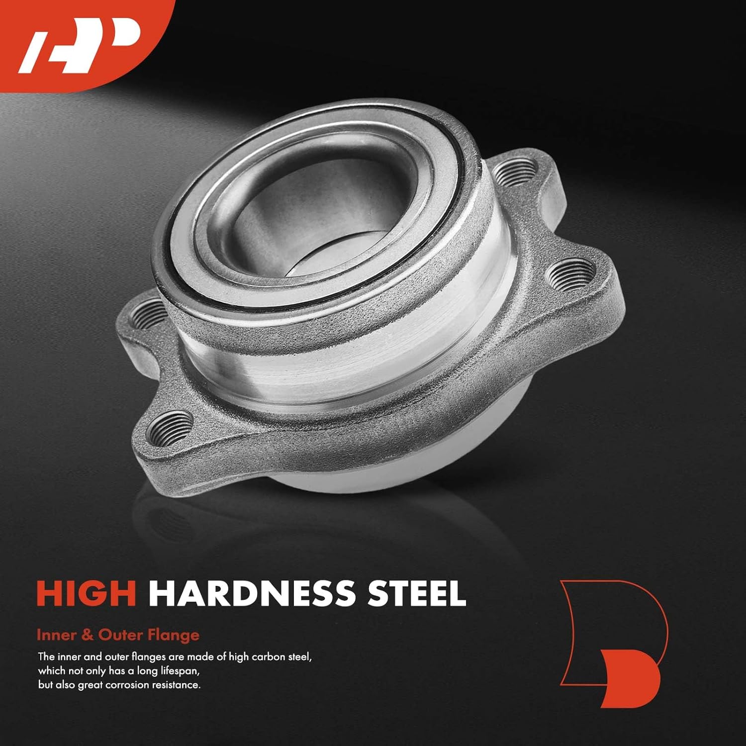 A-Premium Rear Wheel Bearing and Hub Assembly Compatible with Nissan 240SX 1989-1998 2.4L