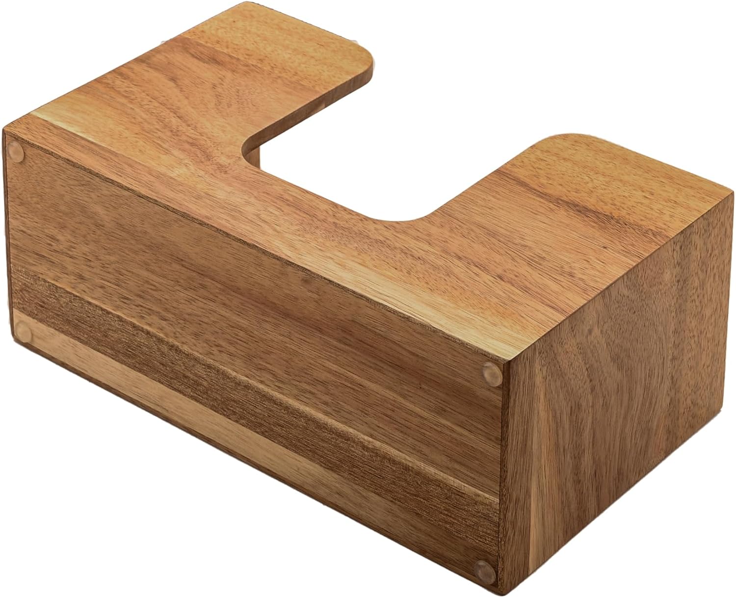 Acacia Wood Countertop Paper Towel Dispenser - Fits Multifold, C-Fold, Z-Fold, Trifold Hand Towels - Ideal for Bathroom, Kitchen & Home - Image 7