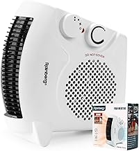 Rainberg Fan heater with 2 heat settings 1000/2000W, Electric heater, Heaters for Home & Office. (313)