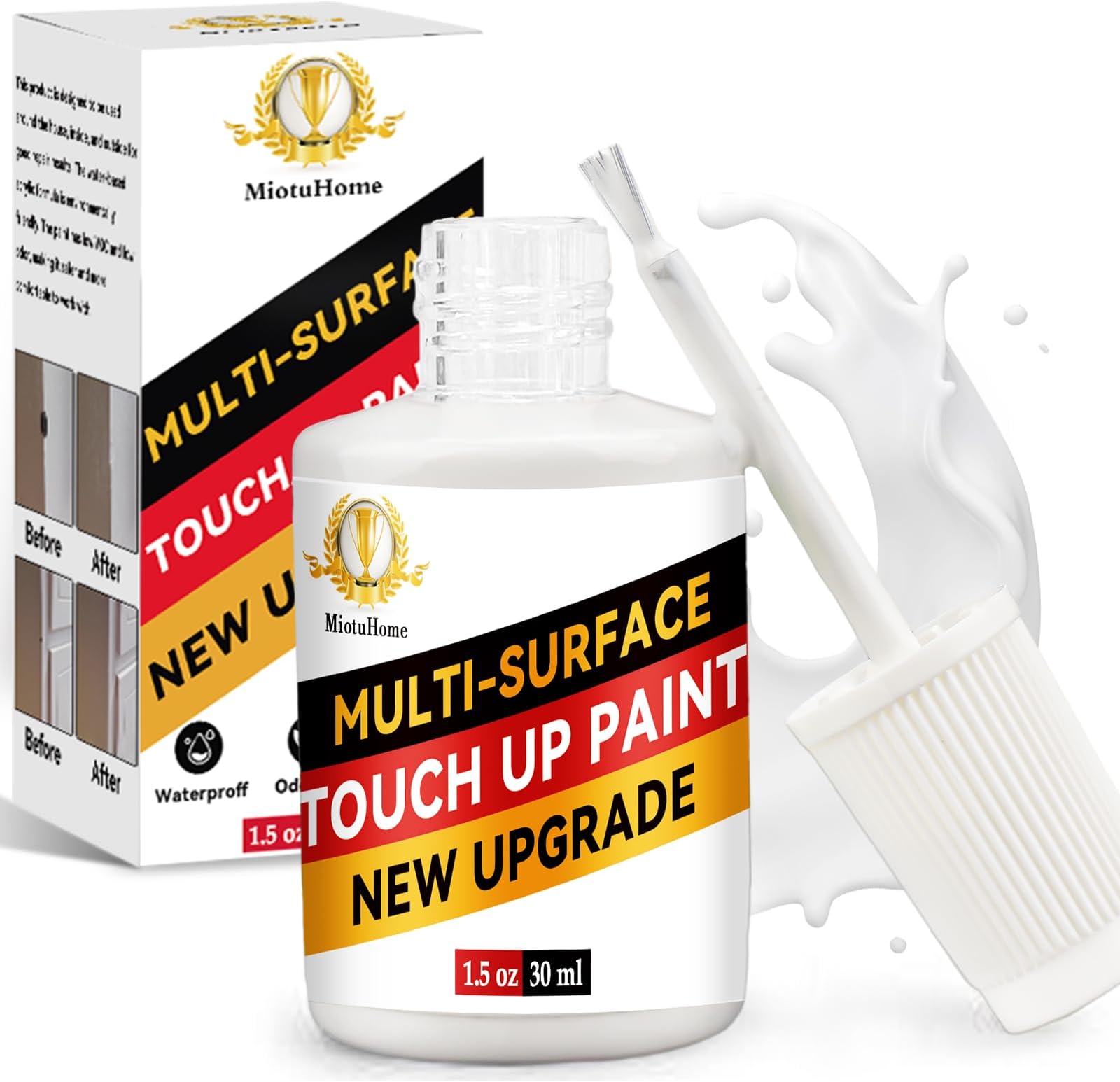 Paistely Emaille Reparatur Lack 30ml Weiß | Badewannenlack Für Kratzer & Risse