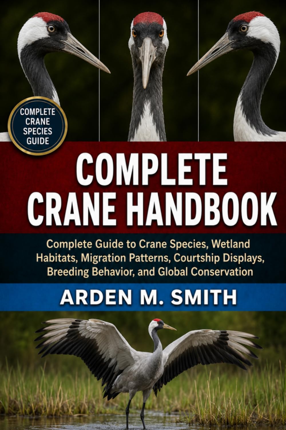 COMPLETE CRANE HANDBOOK: Complete Guide to Crane Species, Wetland Habitats, Migration Patterns, Courtship Displays, Breeding Behavior, and Global Conservation Option