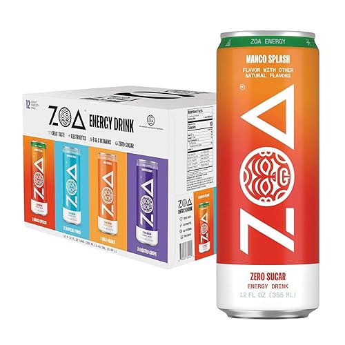 Zero Sugar Energy Drinks, Variety Pack - Sugar Free with