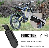 Vista 3 de Placa interior de guardabarros trasero mejorada para Seyway Sur-Ron LBX y S, base protectora de guardabarros, aleta de plástico para guardabarros