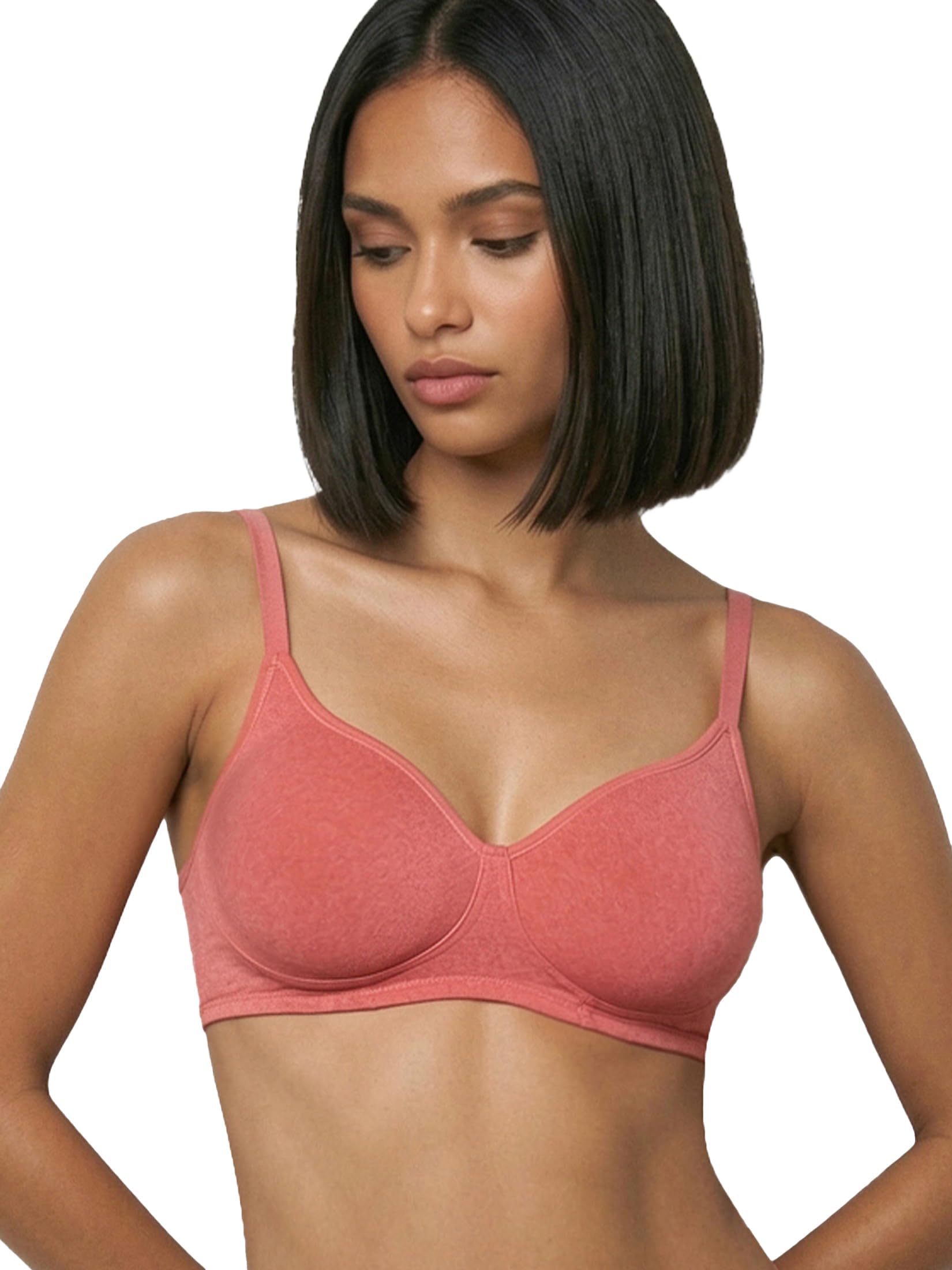 Enamor Innovations Fabcool Encircled Side Support Shaper, Non Padded, Wirefree, High Coverage, Women's Cotton Everyday Bra - A042 (Available in Plus Sizes)
