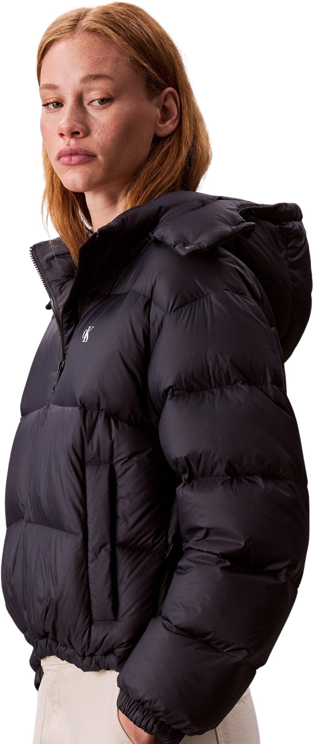 Calvin Klein Damen Essential Midweight Puffer Jacke Lv047d501g Jacken
