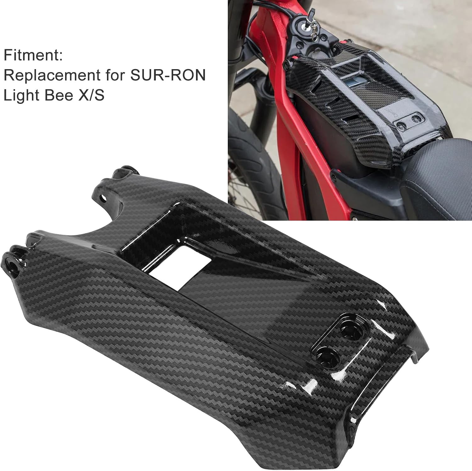 Battery Cover for Surron Sur Ron Light Bee X/S Segway X260 X160 Electric Dirt Bike, ABS Plastic Battery Compartment Replacement Lid for Electric Dirt Bike Battery Protector