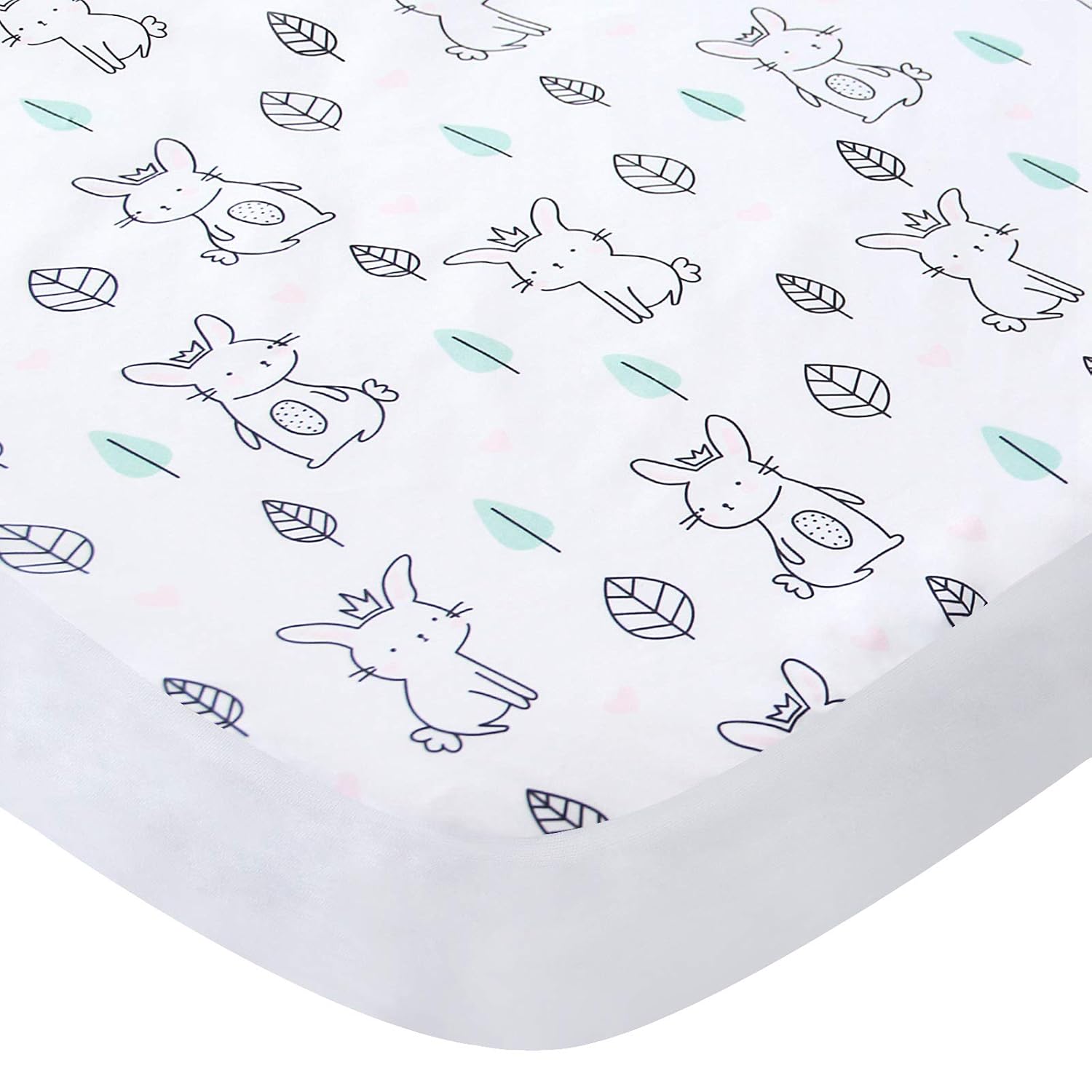 Pack and Play Sheets Fitted Mini Crib, Breathable Microfiber Playard Sheets, Lovely