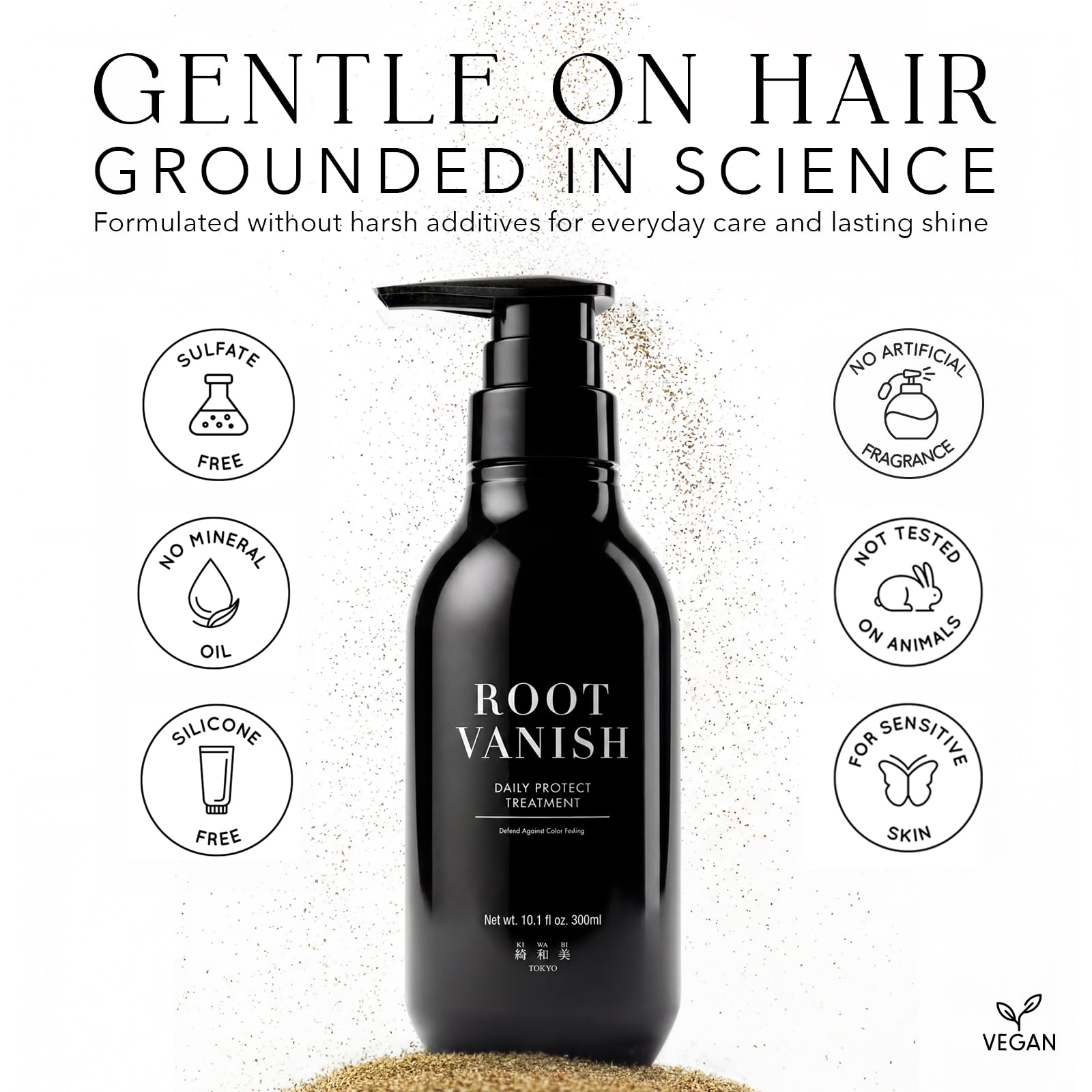 Kiwabi Root Vanish Hair Conditioner for Women – Color & Damage Protection