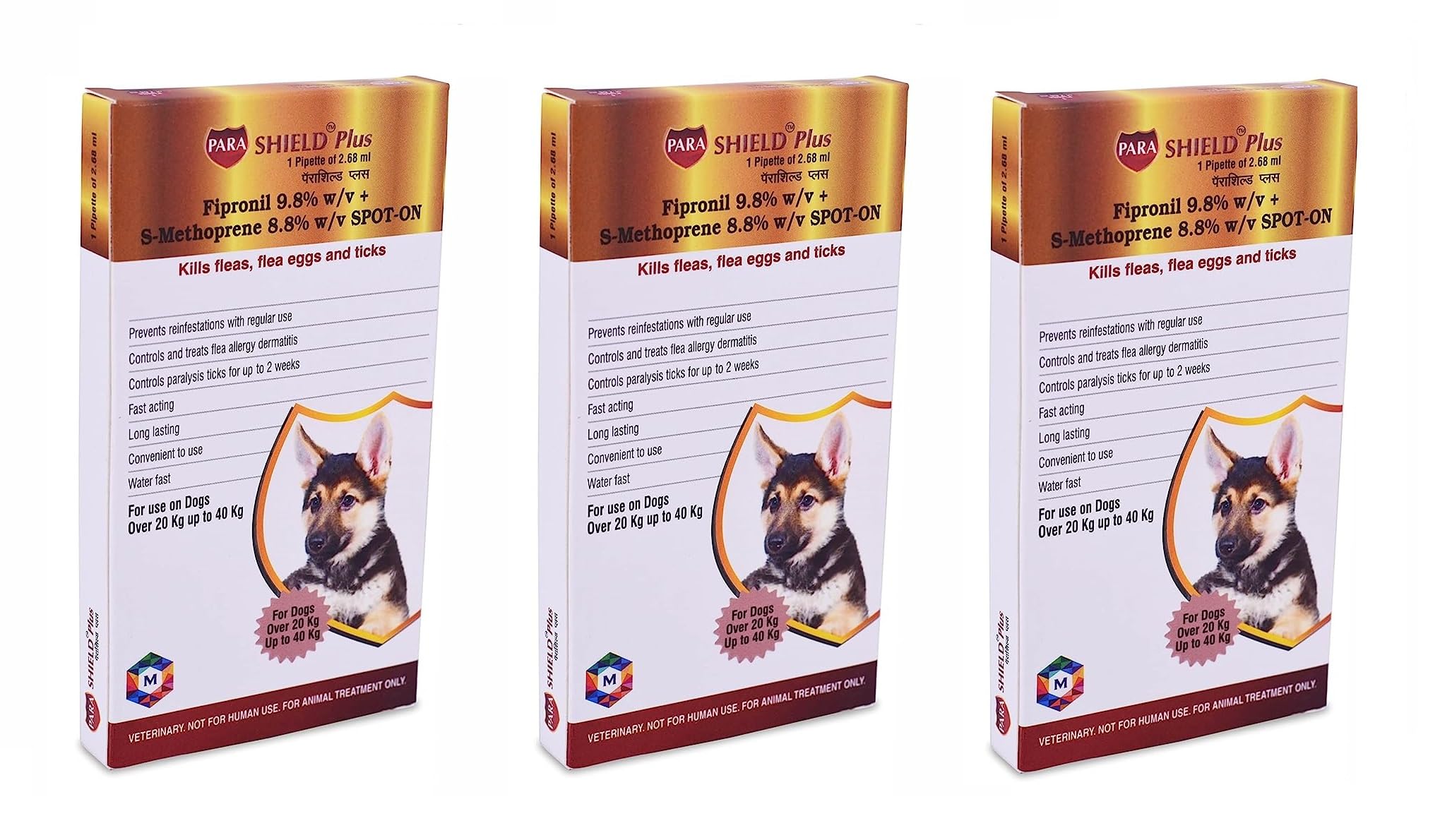 See full amazon price history chart for Medfly Healthcare Parashield Plus Spot On Solution For Prevention & Treatment Of Ticks, Fleas & Chewing Lice Infestation In Dogs (Over 20 Kg Up To 40 Kg) (Pack Of 3) Medfly Healthcare Parashield Plus Spot On Solution For Prevention & Treatment Of Ticks, Fleas & Chewing Lice Infestation In Dogs (Over 20 Kg Up To 40 Kg) (Pack Of 3) (B0CF54V69B) Amazon Price History, Amazon Price Tracker
