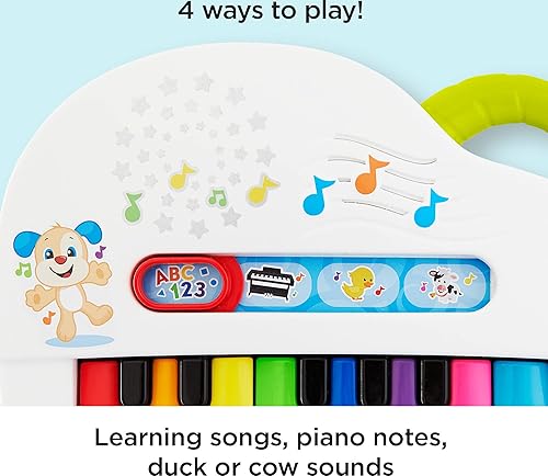 Miniatura 5 de Fisher-Price Piano iluminado con sonidos tontos multicolor pequeño