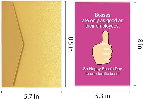 Miniatura 2 de Divertida tarjeta de jefe para el día de agradecimiento al jefe, regalo de agradecimiento al jefe, tarjeta de jefe del personal, feliz día del jefe