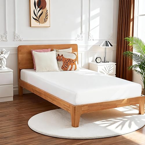 Memory Foam Mattress in a Box, CertiPUR-US Certified Fiberglass Free Medium Firm Support, Pressure Relief & Motion Isolation for Back & Side Sleepers (5 Inch, Twin)