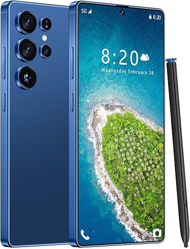 Huness Teléfono I25 Ultra desbloqueado, bolígrafo integrado, batería para teléfono celular de 7000 mAh, pantalla HD de 6.99 pulgadas, Android 14