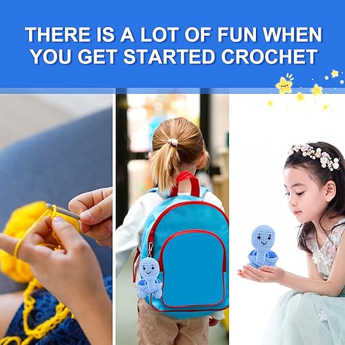 Miniatura 5 de XuanMei GR Kit de ganchillo para principiantes con tutoriales en video paso a paso para adultos, niños, adolescentes, animales amigurumi, tortugas
