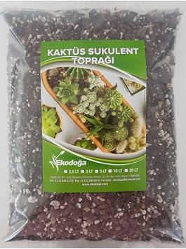 Doğalsan Tarım Cactus Succulent Soil 10 Liters - Soil Suitable for Terrarium Imported Peat Soil Pumice Vermiculite