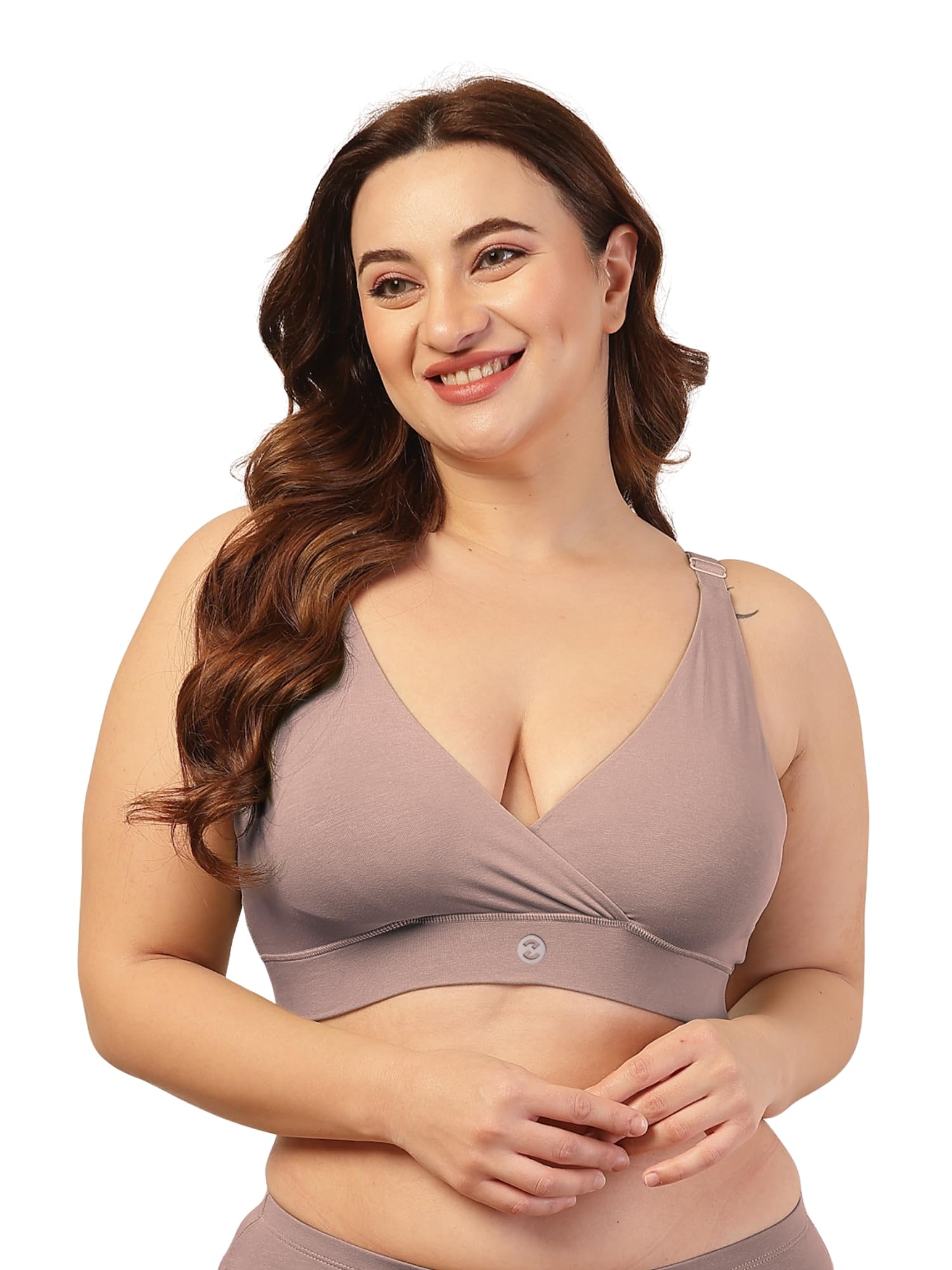 ZELENA Cotton Maternity & Nursing Bra for Women | Adjustable Strap Feeding Bra | Soft & Stretchable Pregnancy Bra | Heavy Bust Support | Comfortable Breastfeeding Bra-picture-4