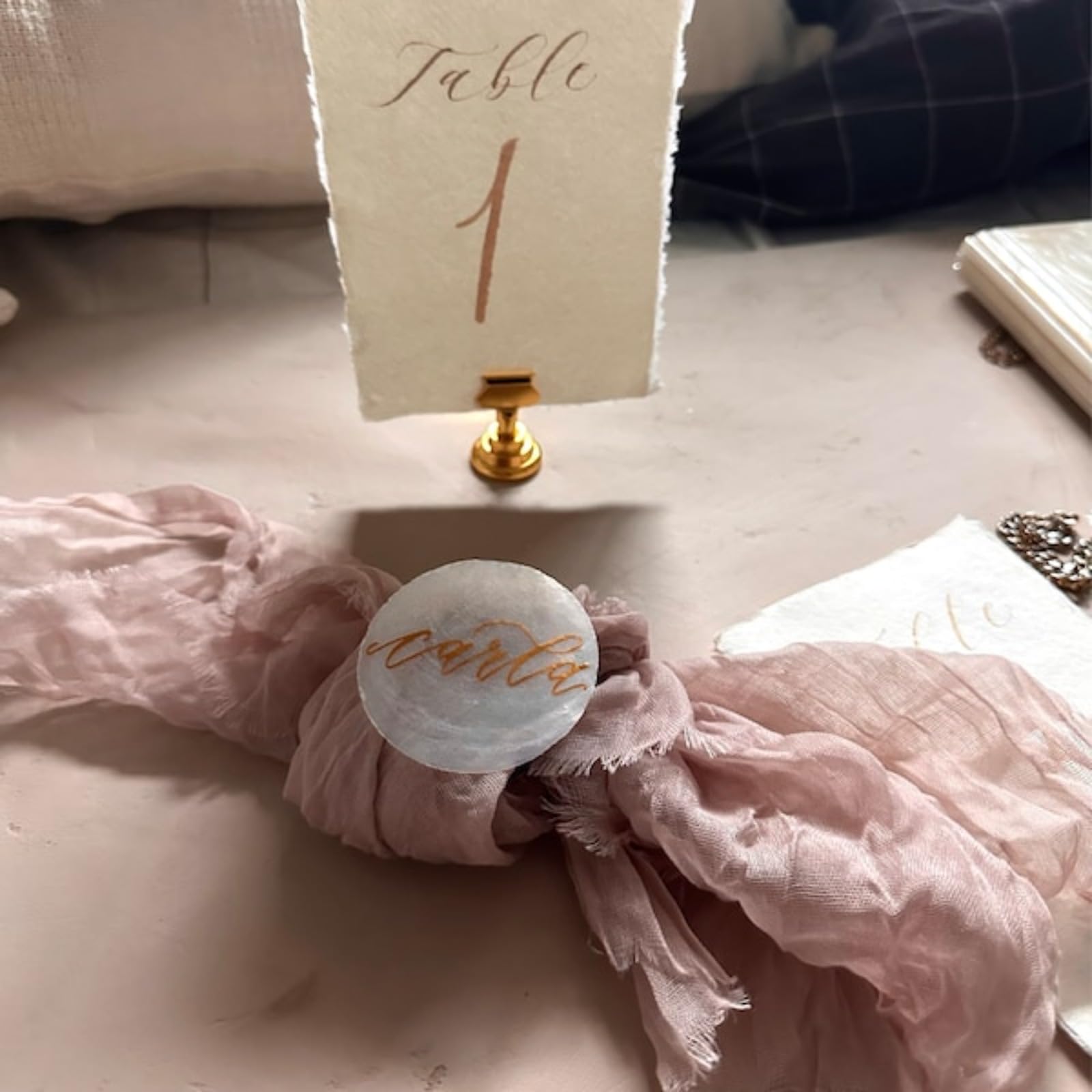 Lot de 100 marque-places personnalisés en forme de coquillage pour décoration de table, marque-places de mariage, cadeaux de table pour anniversaire, mariage, remise de diplôme