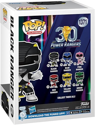 Miniatura 3 de Funko POP! TV Mighty Morphin Power Rangers 30th Anniversary - Black Ranger - Power Rangers TV - Figura de vinilo coleccionable - Idea de regalo -
