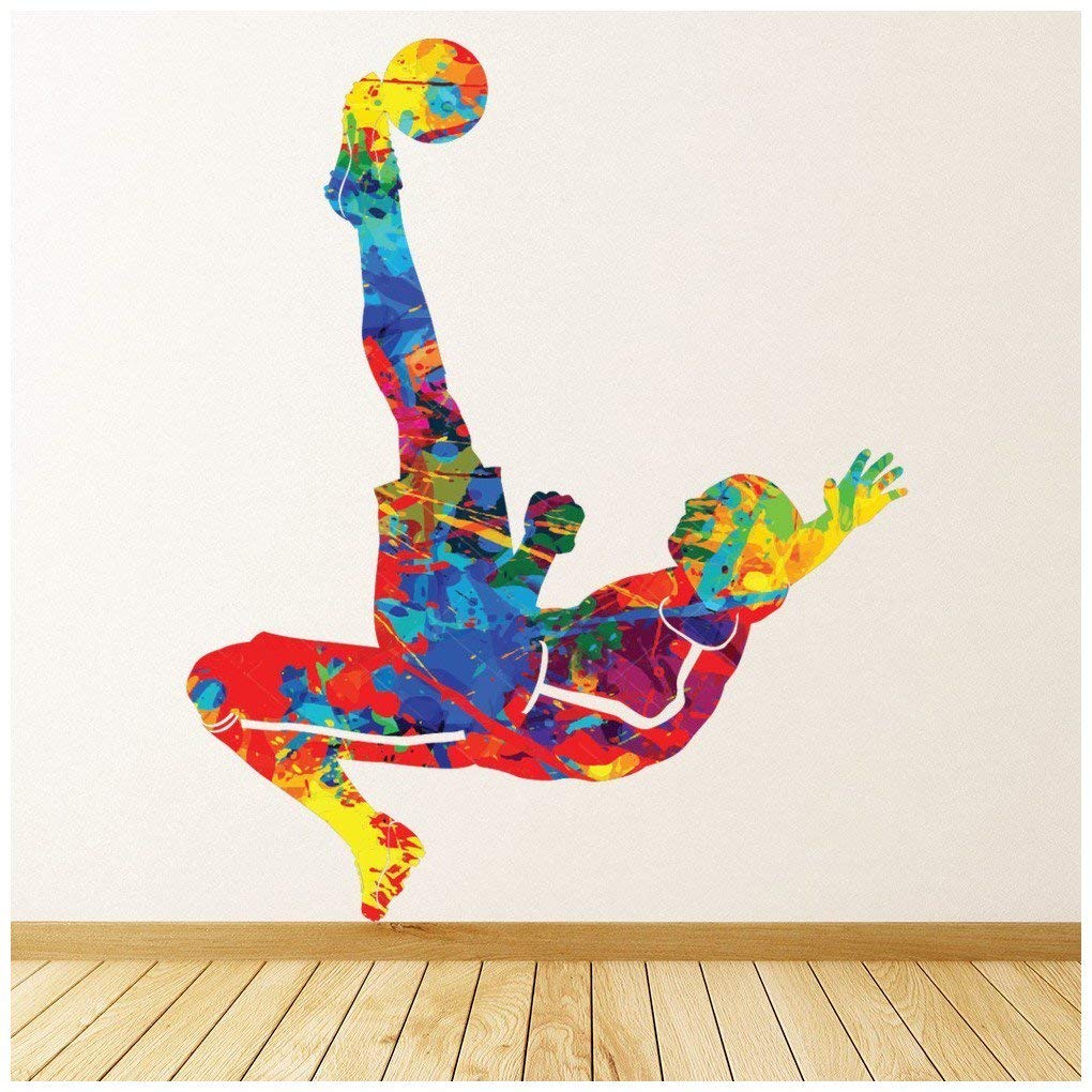 azutura Paint Splash Football Kick Wall Sticker available in 8 Sizes Digital