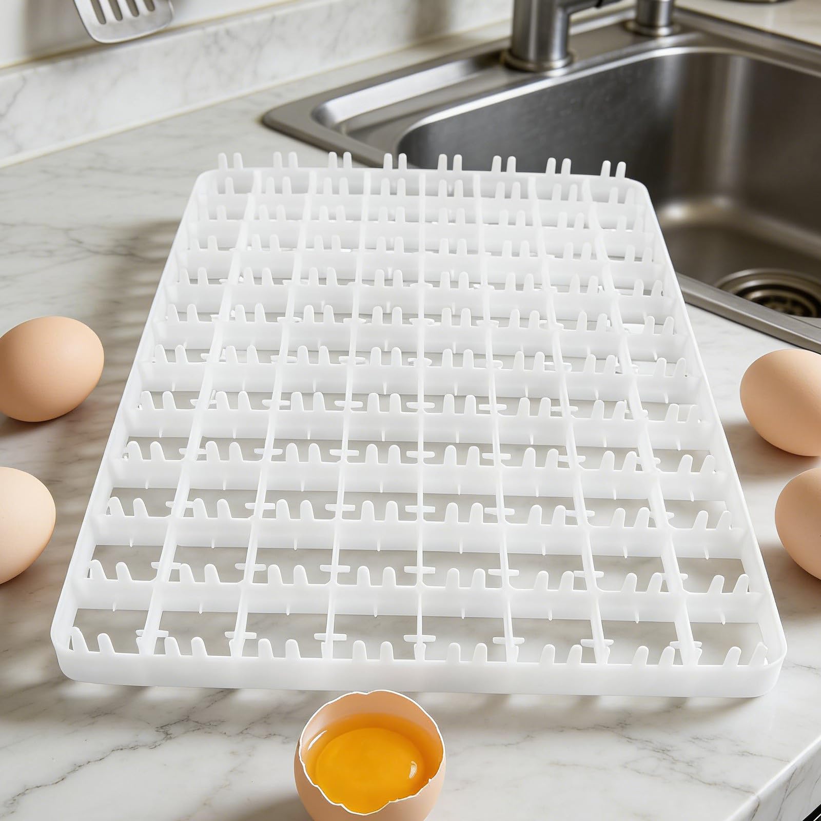 Vassoio per Incubatrice Uova di Pollo 2 Pezzi Plastica 88